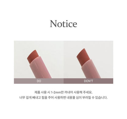 [hince] Slim Stick Melting Matte Lipstick Soft Blur Finish 1.5g