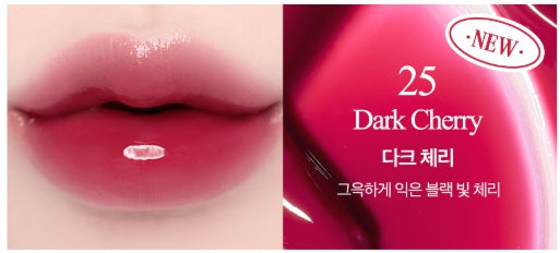 [CLIO] Crystal Glam Tint Cherry Series 3.4g | Glossy Translucent Lip Tint