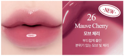 [CLIO] Crystal Glam Tint Cherry Series 3.4g | Glossy Translucent Lip Tint