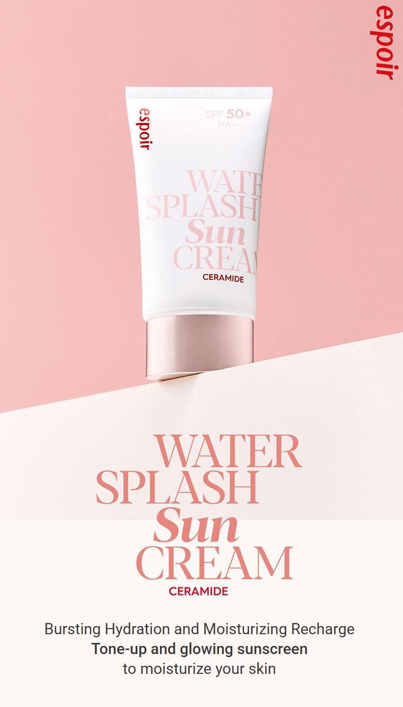 [espoir] Water Splash Sun Cream Ceramide SPF50+ PA++++ | 60mL
