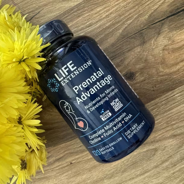[Life Extension] Prenatal Advantage – Multivitamin with Choline, Folic Acid & DHA | 120 Softgels