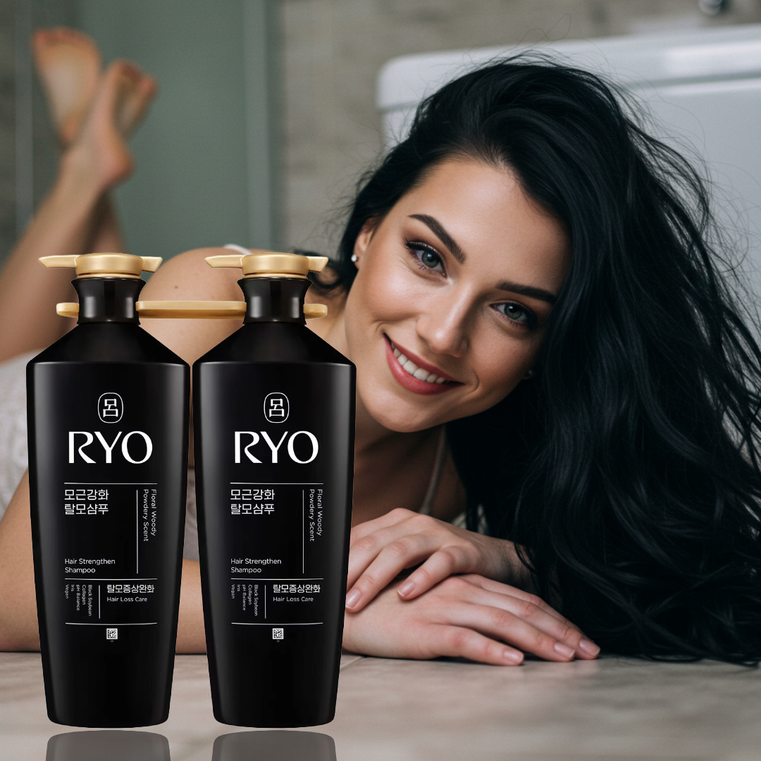 [Ryo] Hair Strengthen & Loss Care Shampoo 820ml x 2 | GlowLab