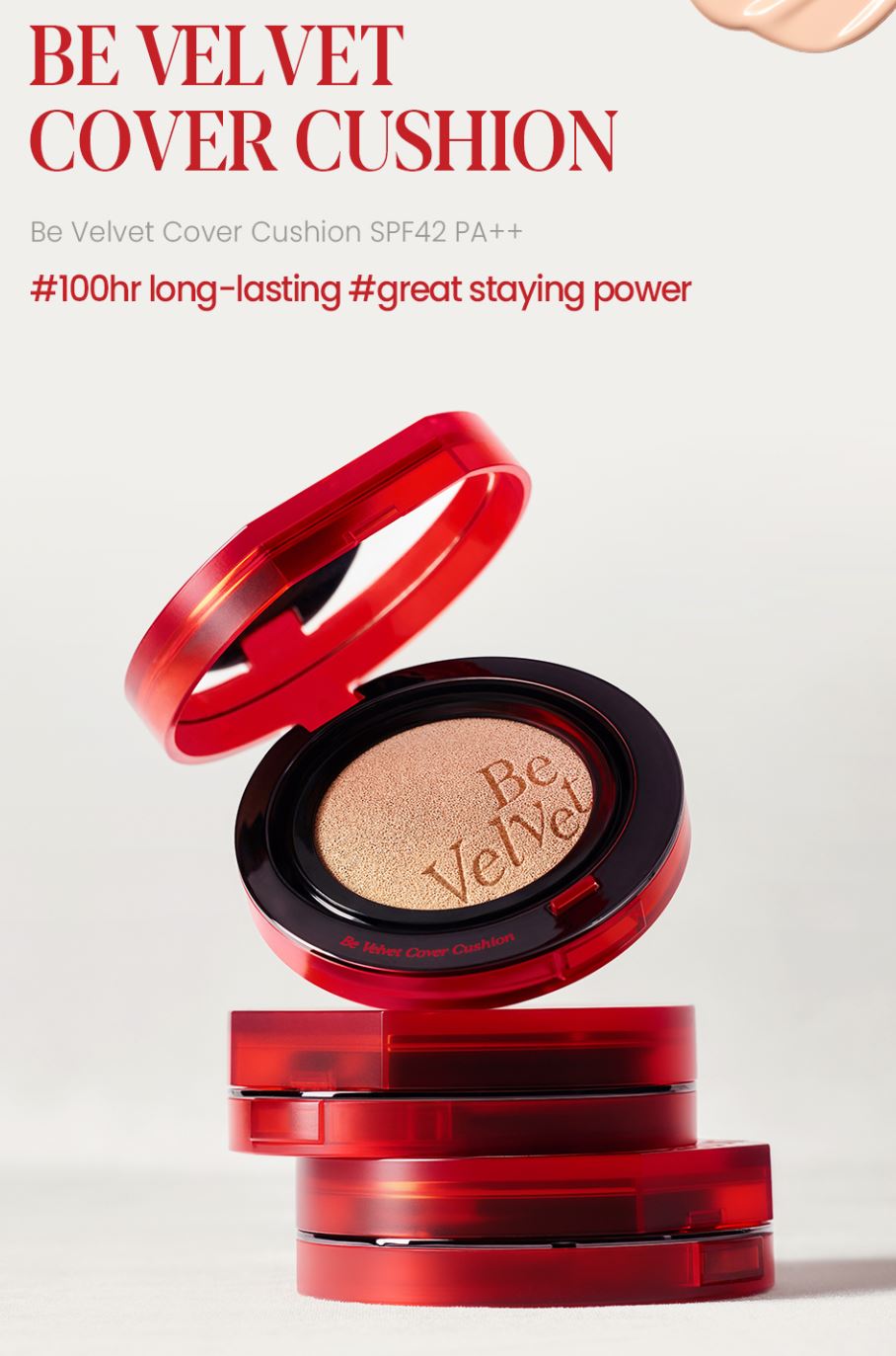 [espoir] Be Velvet Cover Cushion 15g + Refill | Long-Wear Velvet Finish SPF42 PA++