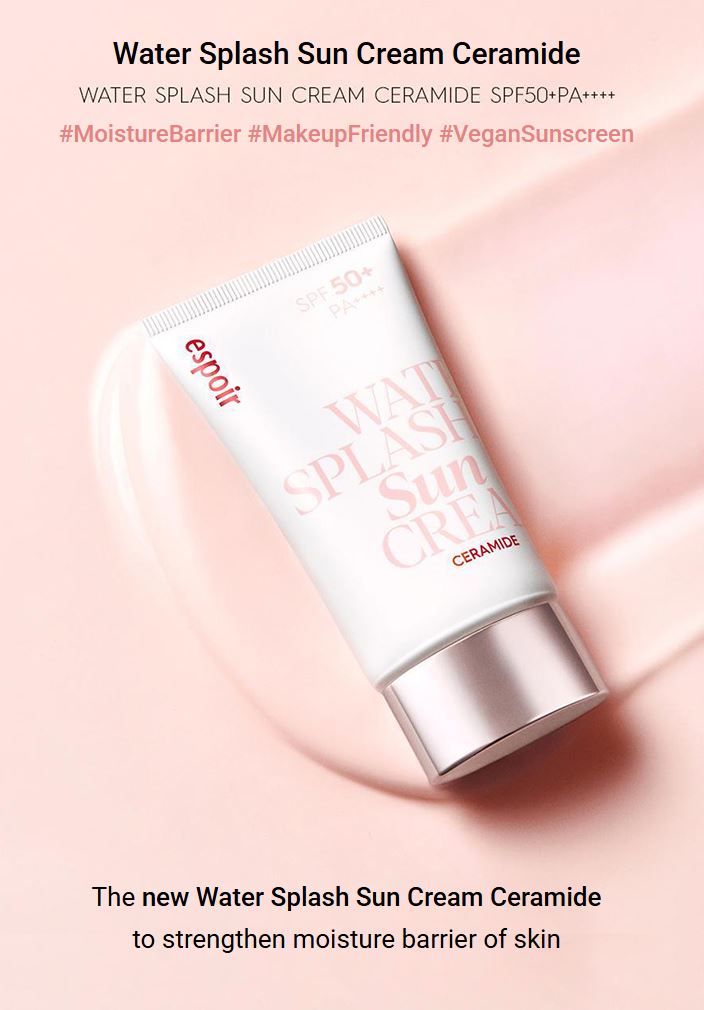 [espoir] Water Splash Sun Cream Ceramide SPF50+ PA++++ | 60mL