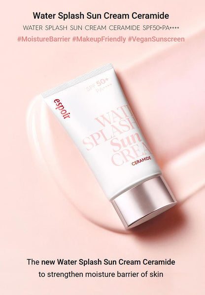 [espoir] Water Splash Sun Cream Ceramide SPF50+ PA++++ | 60mL