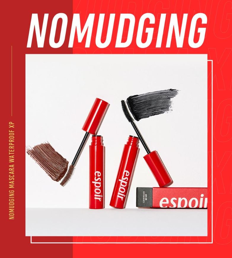 [espoir] Nomudging Waterproof Vegan Mascara XP | Curl-Defining, Smudge-Free Finish | 9g