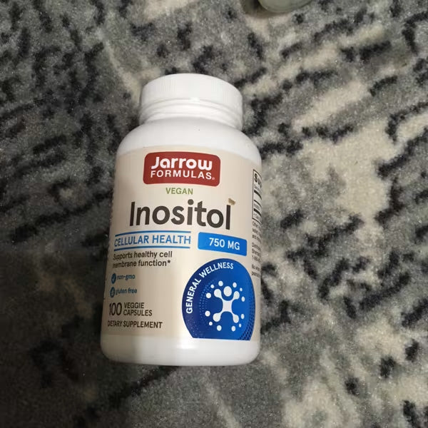 [Jarrow Formulas] Vegan Inositol 750mg | Dietary Supplement for Daily Wellness | 100 Veggie Capsules