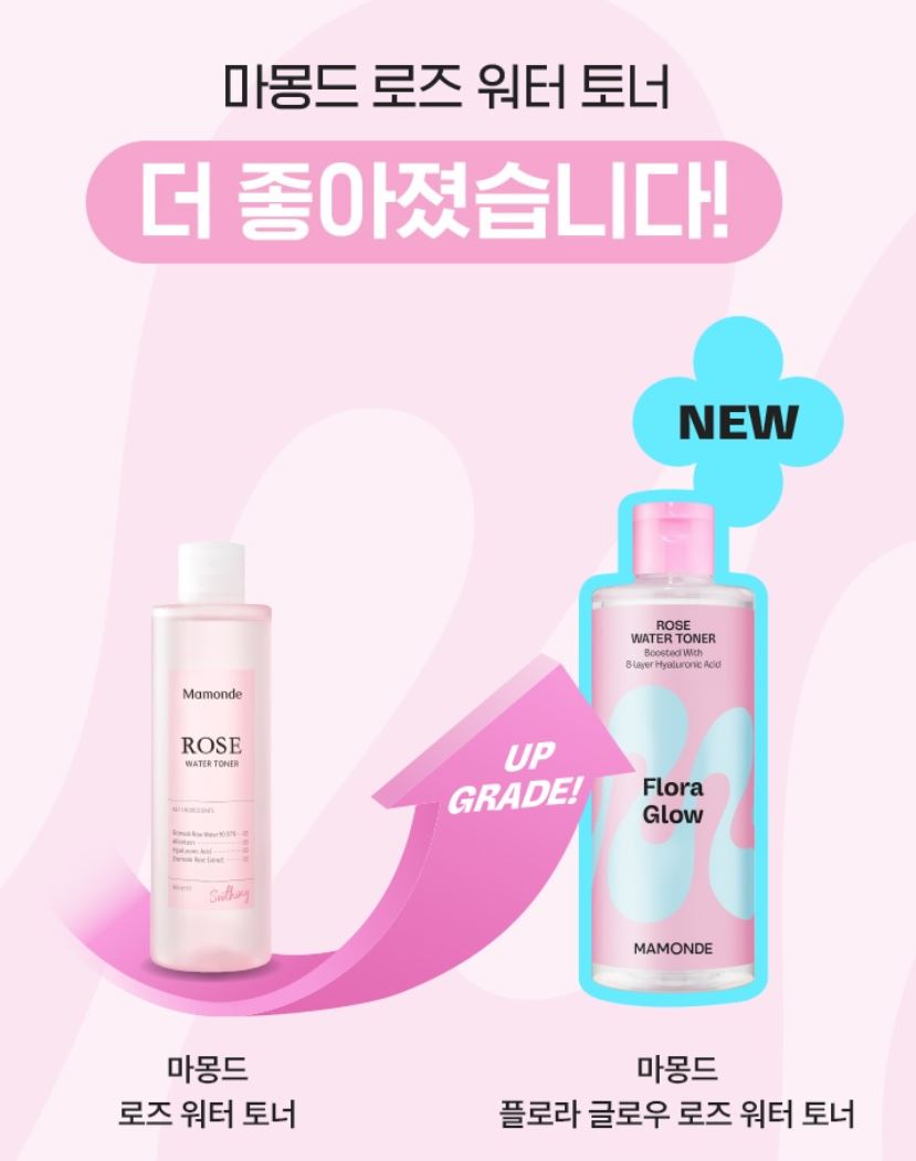 [mamonde] Flora Glow Rose Water Toner Soft Radiant Finish 500ml