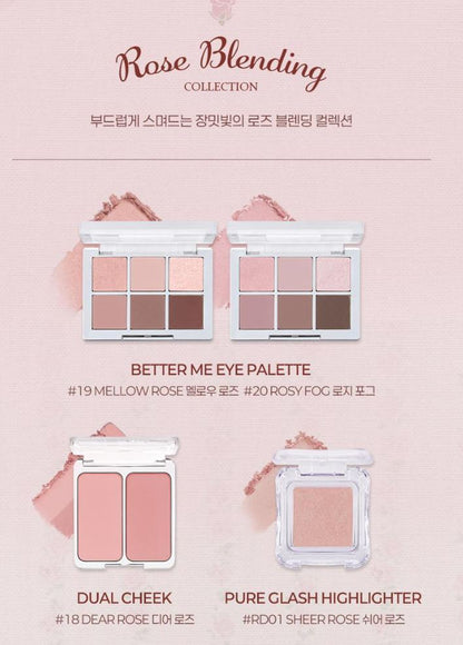 [2aN] Pure Glashy Highlighter Sheer Rose Radiant Glow 1 Shade (14 Colors)