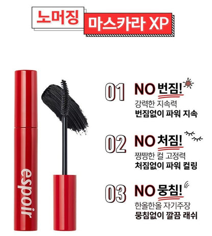 [espoir] Nomudging Waterproof Vegan Mascara XP | Curl-Defining, Smudge-Free Finish | 9g