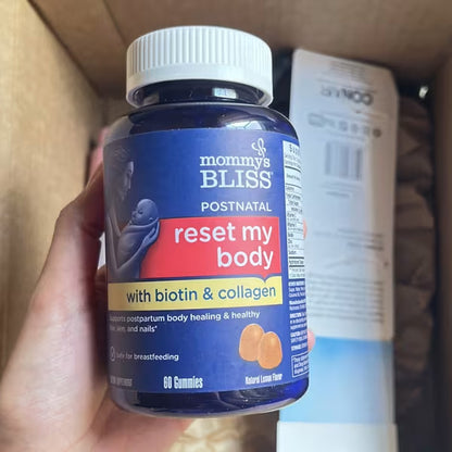 [Mommy’s Bliss] Postnatal Biotin & Collagen Gummies | 60 Gummies | Natural Lemon Flavor