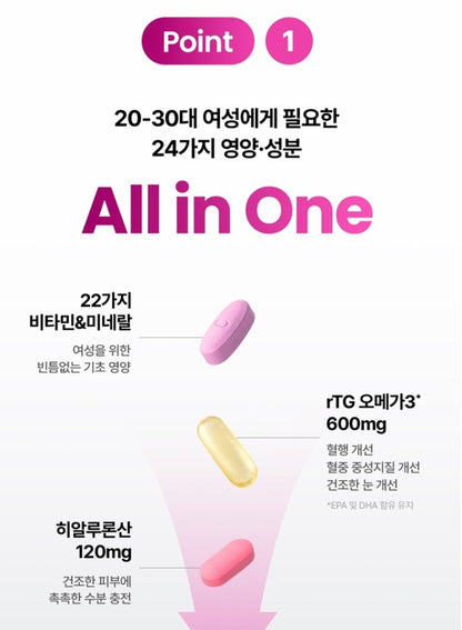 [Centrum] Women's Daily Capsule Pack with Smooth Soft-Gel Texture – 14 Packs + Tin Case