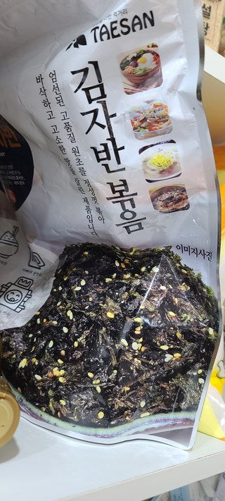 [TAESAN] Seasoned Seaweed Laver Flakes with Savory Crunch – 500 g × 2 Packs
