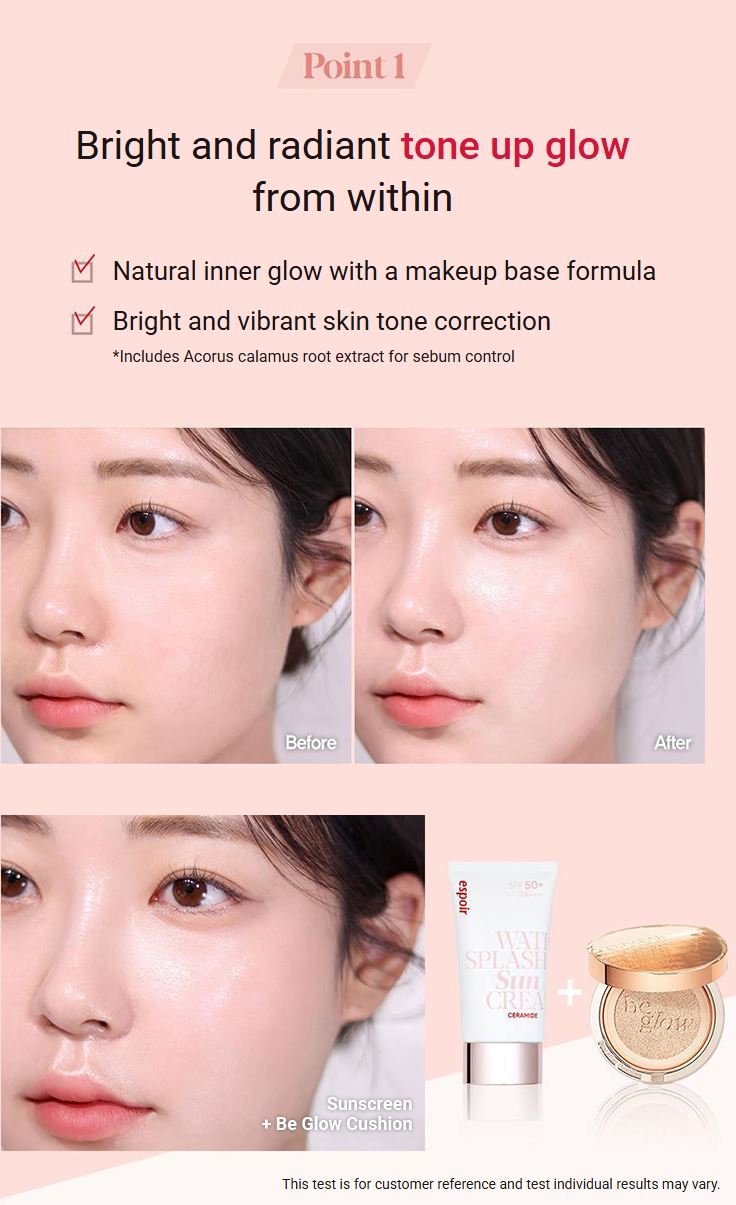 [espoir] Water Splash Sun Cream Ceramide SPF50+ PA++++ | 60mL