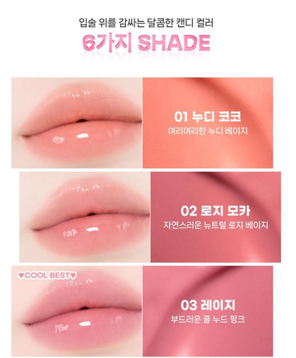 [2aN] Mini Glaze Bouncing Tint Glossy Radiant Finish Lip Tint 2g | 6 Shades