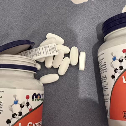 [NOW Foods] L-Cysteine 500mg with Vitamin B6 & C | 100 Vegan Tablets | Dietary Supplement