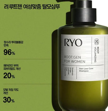 [Ryo] Volumizing Herbal Scalp Shampoo with Mild Acidic Lather – 353mL Special Set (+100mL)