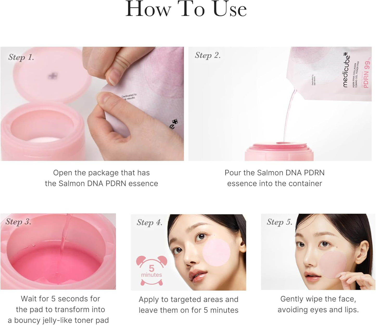 [Medicube] PDRN Pink Collagen Gel Toner Pads 70 Sheets | Olive young