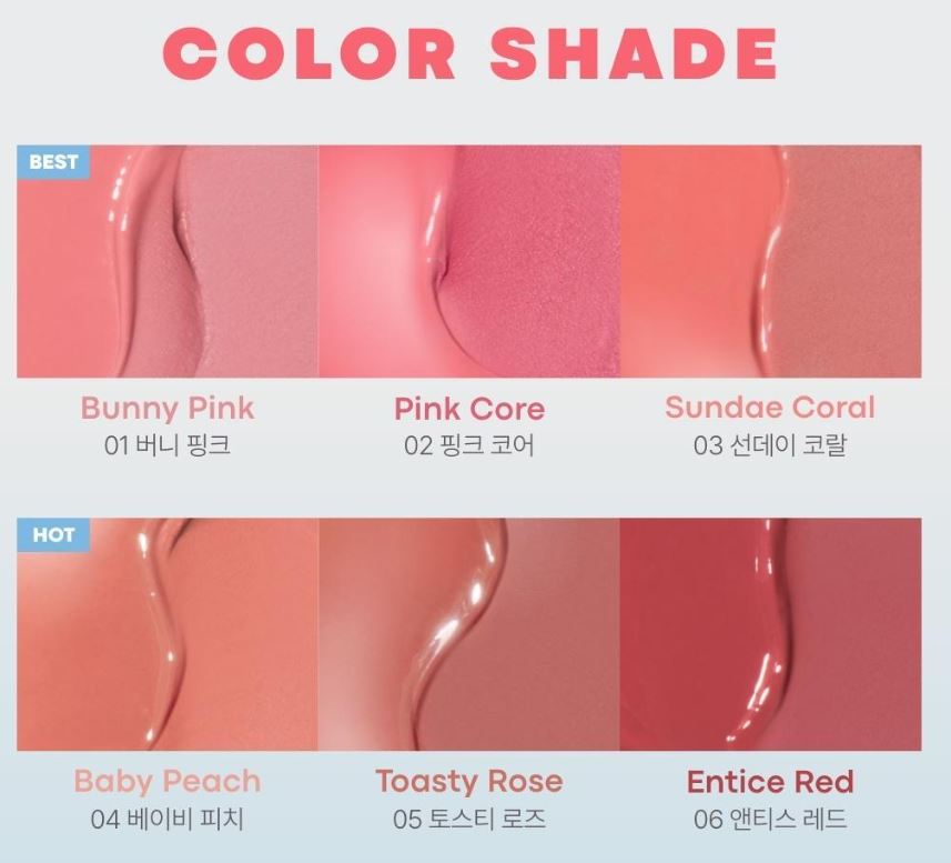 [TONYMOLY] Cheek Tone Lip & Cheek Duo Balm Soft Glow Dual Texture 18 Shades