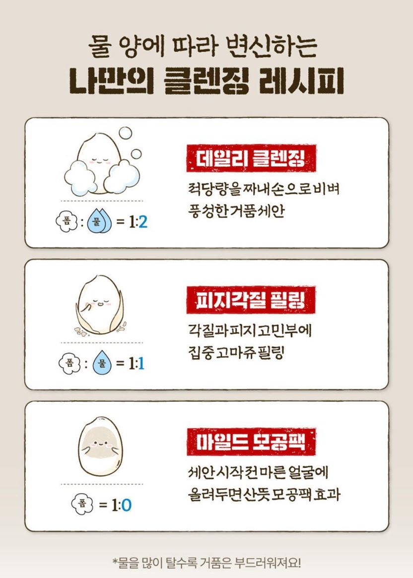[numbuzin] No.3 Rice Enzyme Gommage Foam Cleanser Duo Soft Finish 170ml × 2