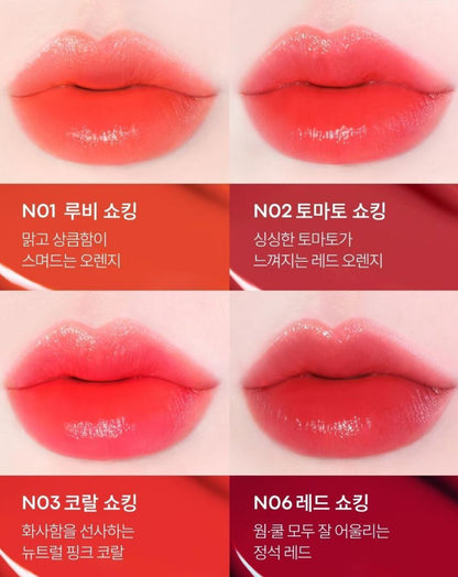 [TONYMOLY] Perfect Lips Shocking Lip Tint Glossy Finish Lip Color 4g