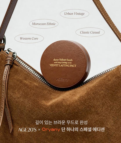 [AGE20S] Velvet Lasting Pact Sheer Velvet Finish Cushion Set (Main 14g + Refill 14g + Pouch)