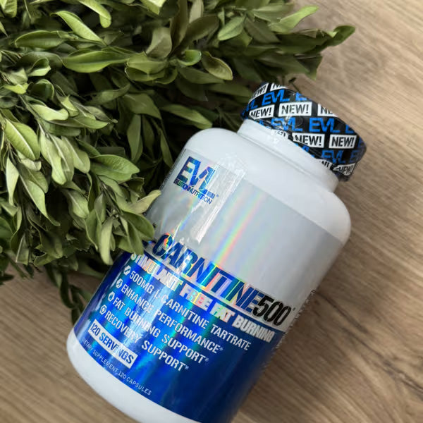 [EVLution Nutrition] L-Carnitine 500mg | Dietary Supplement for Active Lifestyle | 120 Capsules