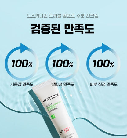 [FATION] Lightweight Moisture Sun Cream Fresh Comfortable Finish SPF50+ Set 40ml x2