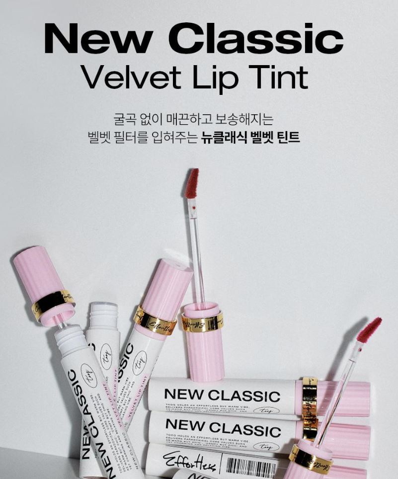 [TOOQ] New Classic Velvet Lip Tint Soft Matte Finish 4 Shades