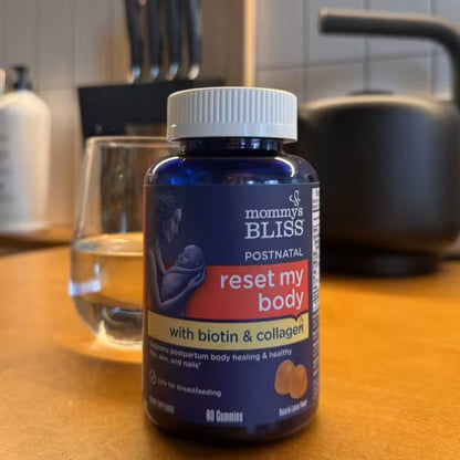 [Mommy’s Bliss] Postnatal Biotin & Collagen Gummies | 60 Gummies | Natural Lemon Flavor