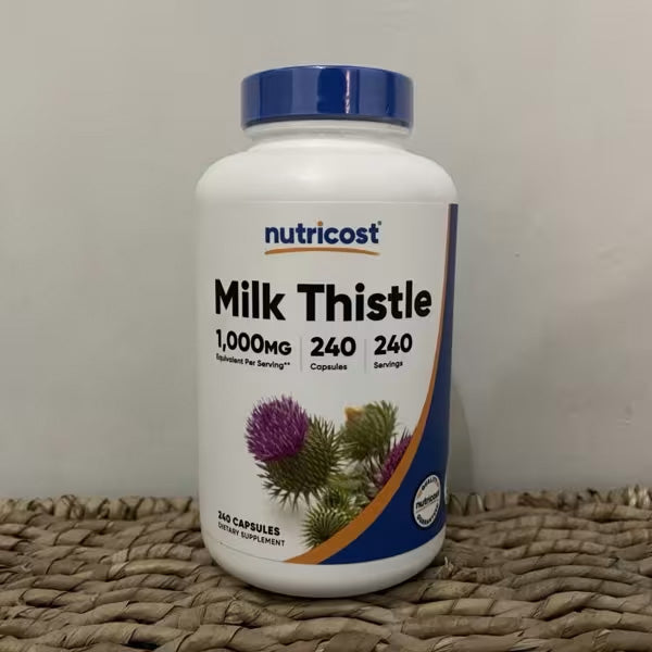 [Nutricost] Milk Thistle 1000mg Equivalent – Non-GMO & Vegan Supplement | 240 Capsules