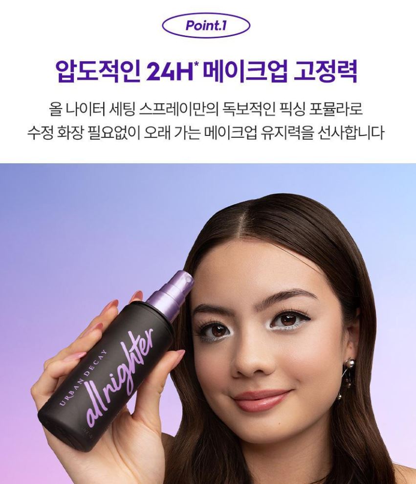 [URBAN DECAY] All Nighter Hyaluronic Makeup Setting Spray Soft Glow Finish 30 ml