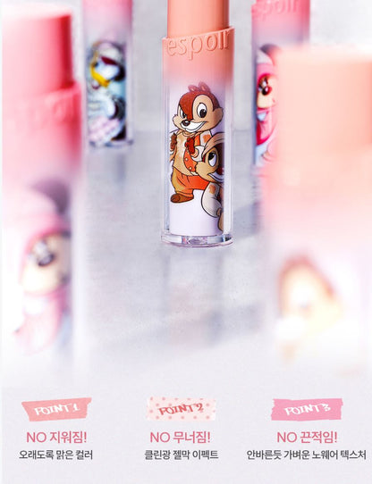 [DISNEY EDITION] [espoir] Nowear Lipstick Balming Glow – Lightweight Vegan Gloss Lipstick | 3g