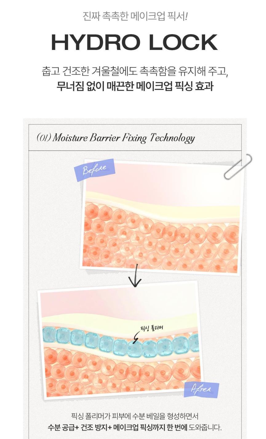 [TOOQ] Hydrolock Fixer Non-Gas Micro Mist Dewy Finish | 80 ml