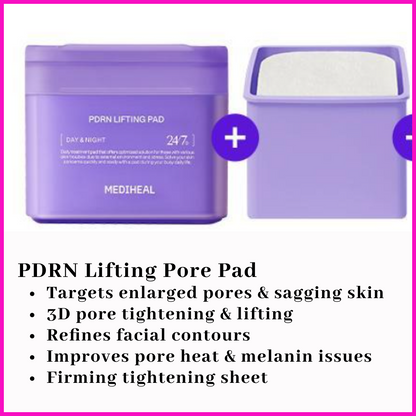 [Mediheal] Essential Mask Pad Set | Madecassoside · PDRN · Collagen Formula | 200 Sheets Total (Main + Refill) | GlowLab