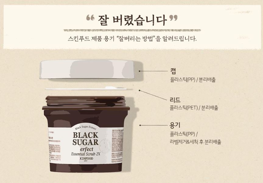 [SKINFOOD] Black Sugar Facial Scrub Smooth Polished Finish 210g