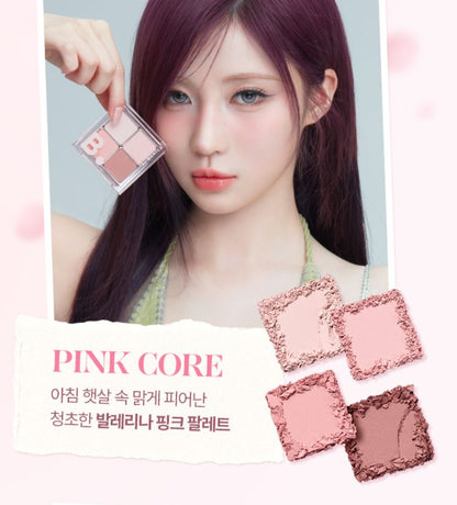 [BANILA CO.] Mood On Eye Palette Soft Matte & Jelly Glitter Finish 4 Shades