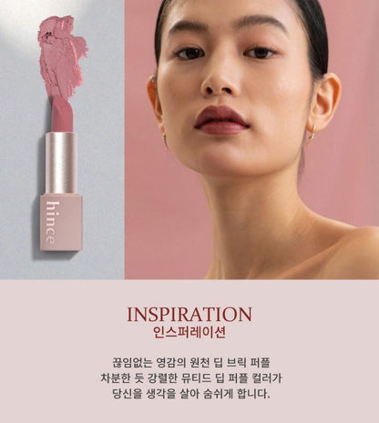 [hince] Mood Enhancer Matte Lip Tint Soft Veil Finish 4g