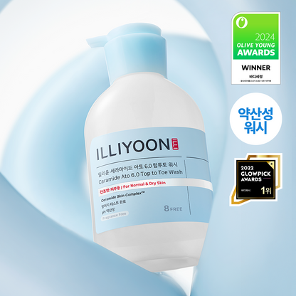 [illiyoon] Ceramide Ato 6.0 Top to Toe Wash Gentle Low-Foam Cleanse 500 ml