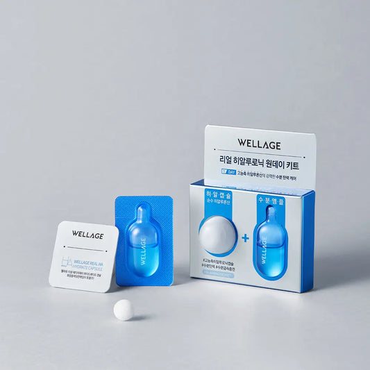 [WELLAGE] One Day Kit Radiant Hydration Finish 1 Kit (Hyaluronic / Cica / Collagen) by Olive Young