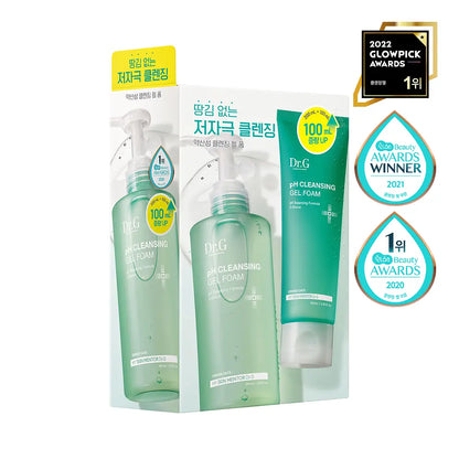 [Dr.G] Mild Acidic Cleansing Gel Foam Set with Fresh Soft Finish | 200ml + 100ml / 200ml + 200ml
