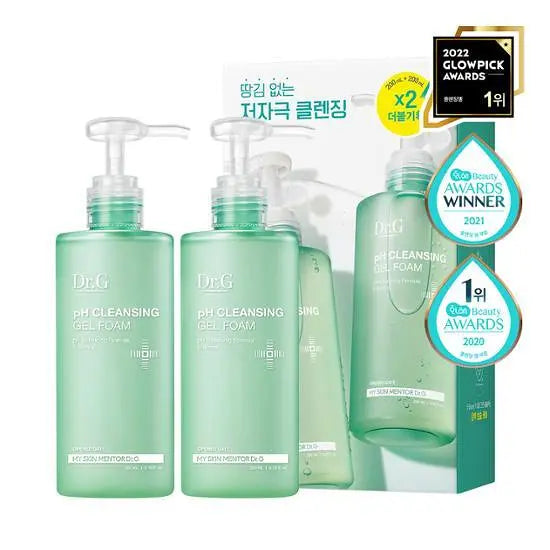[Dr.G] Mild Acidic Cleansing Gel Foam Set with Fresh Soft Finish | 200ml + 100ml / 200ml + 200ml