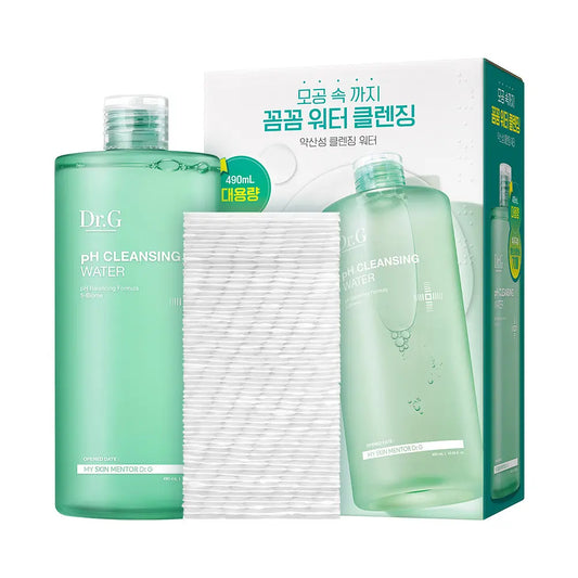 [Dr.G] Gentle Micellar Cleansing Water with Fresh Finish 490 ml (+70 Cotton Pads)