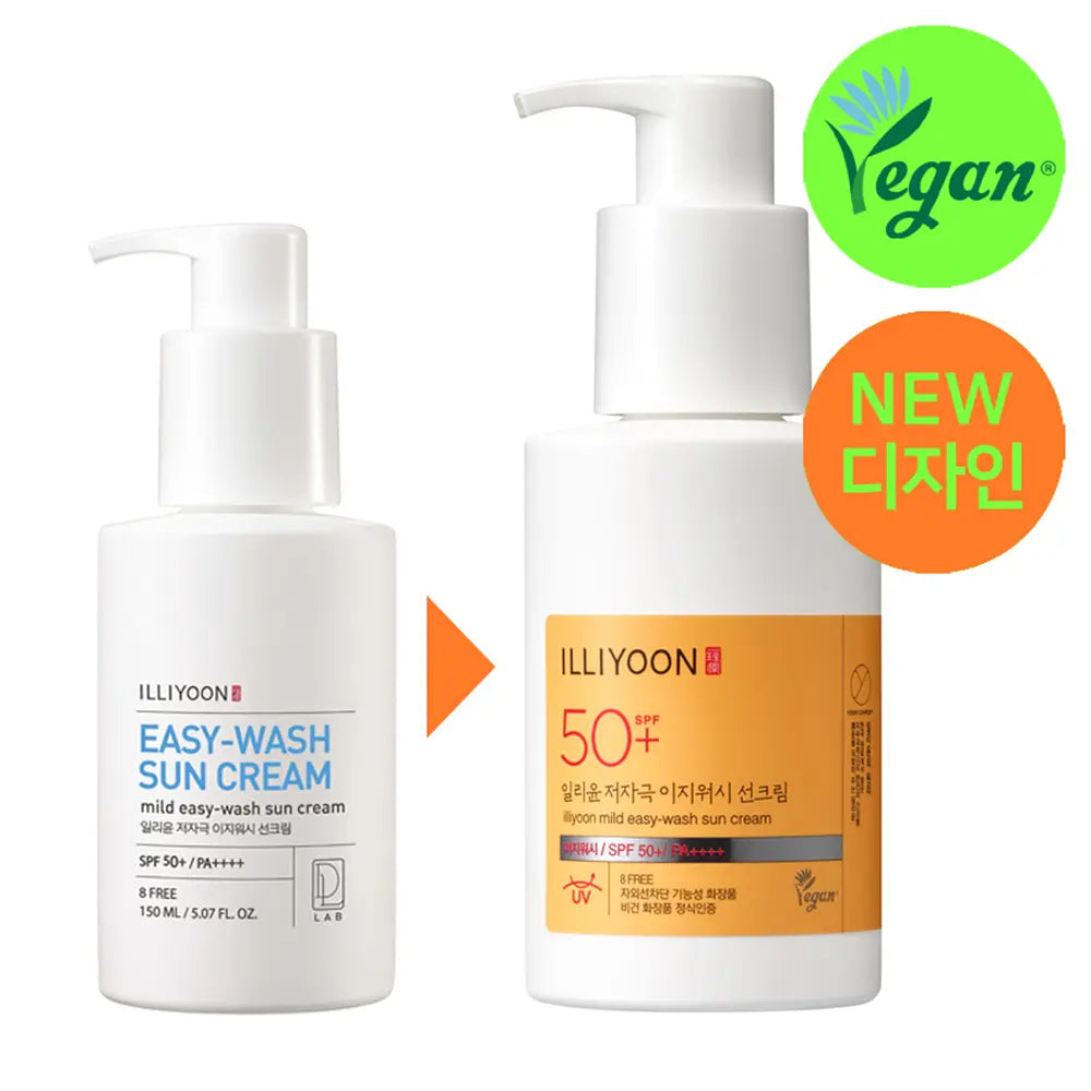 [illiyoon] Easy Wash Mild Sunscreen Lightweight Comfortable Finish 150 ml