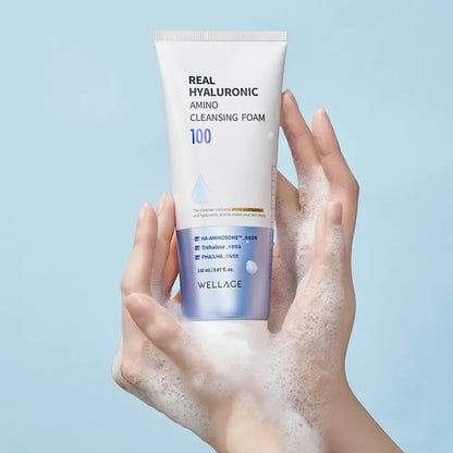 [WELLAGE]Amino Bubble Cleansing Foam Soft Refresh Finish 150 ml by Olive Young