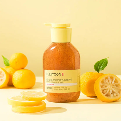 [illiyoon] Fresh Moisture Scrub Body Wash Soft Citrus Scent 400ml