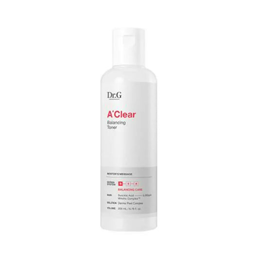 [Dr.G] A-Clear Balancing Toner with Fresh Hydrating Finish 200ml (+ Cotton Pads 70 pcs)