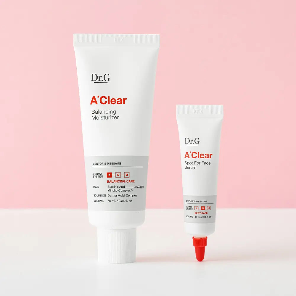 [Dr.G] A-Clear Balancing Moisturizer with Lightweight Hydrating Finish 70 ml + 10 ml Serum Set