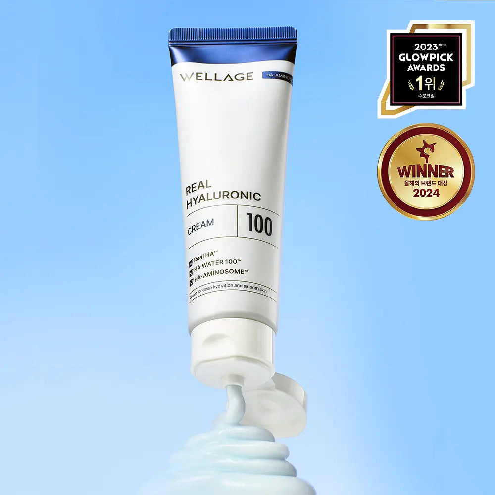 [WELLAGE]Real Hyaluronic 100 Cream Smooth Makeup-Ready Finish 50 ml