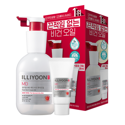 [illiyoon] Red-Itch Care Multi Oil Lightweight Moisturizing Oil 200ml + Cream 30ml Set